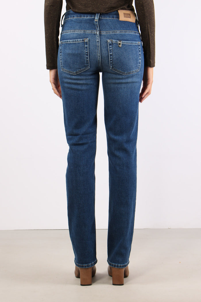 Denim Tessuto Misto Lana Denim Scuro-4