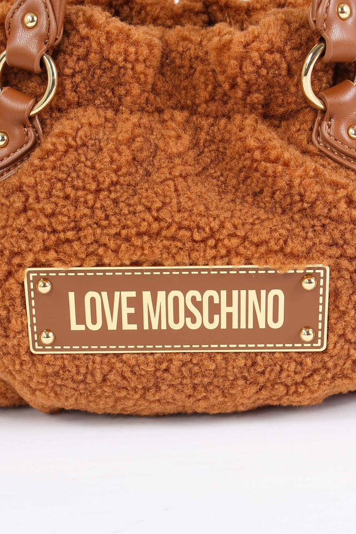 Tracollina Tonda Teddy Cuoio-5