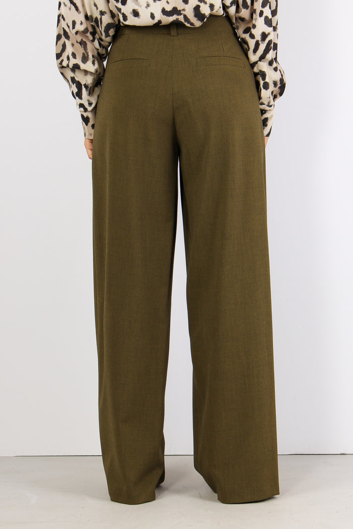 Pantalone Flanella Pences Military Green-4