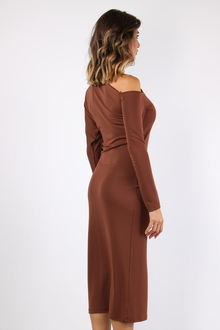 Abito Lungo Asimetrico Moro-9