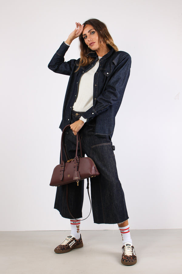 Camicia Denim Denim Scuro