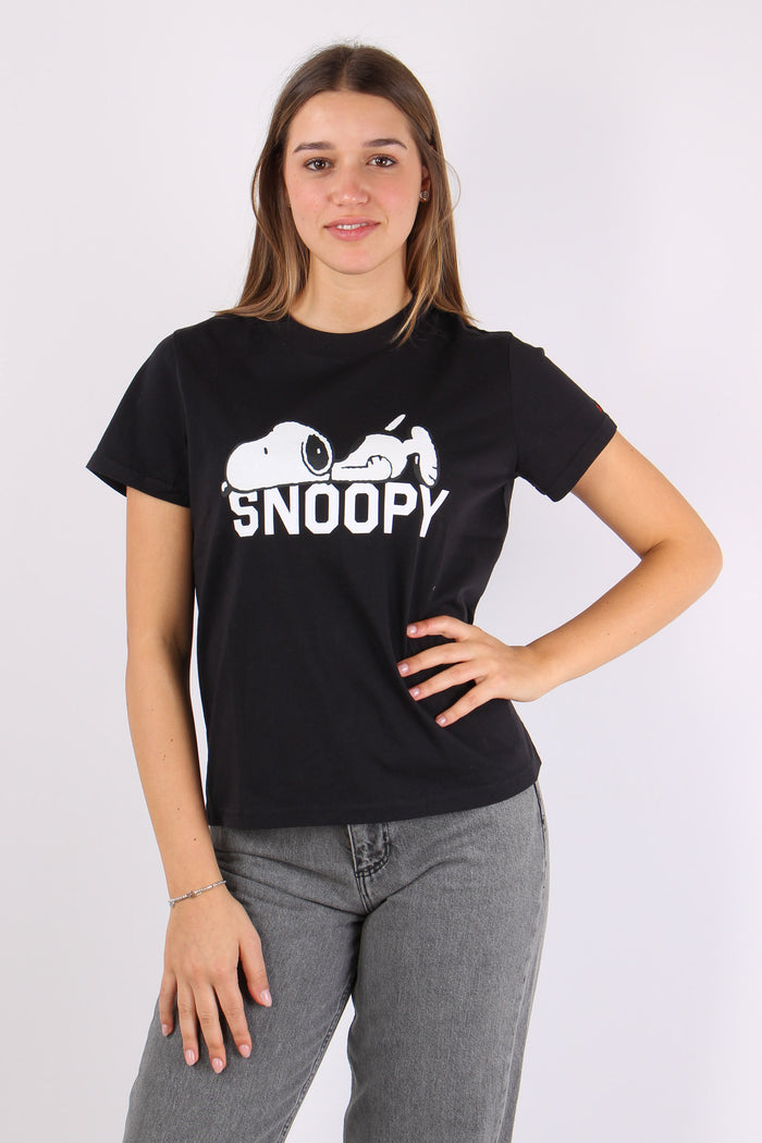 T-shirt Stampa Grande Nero