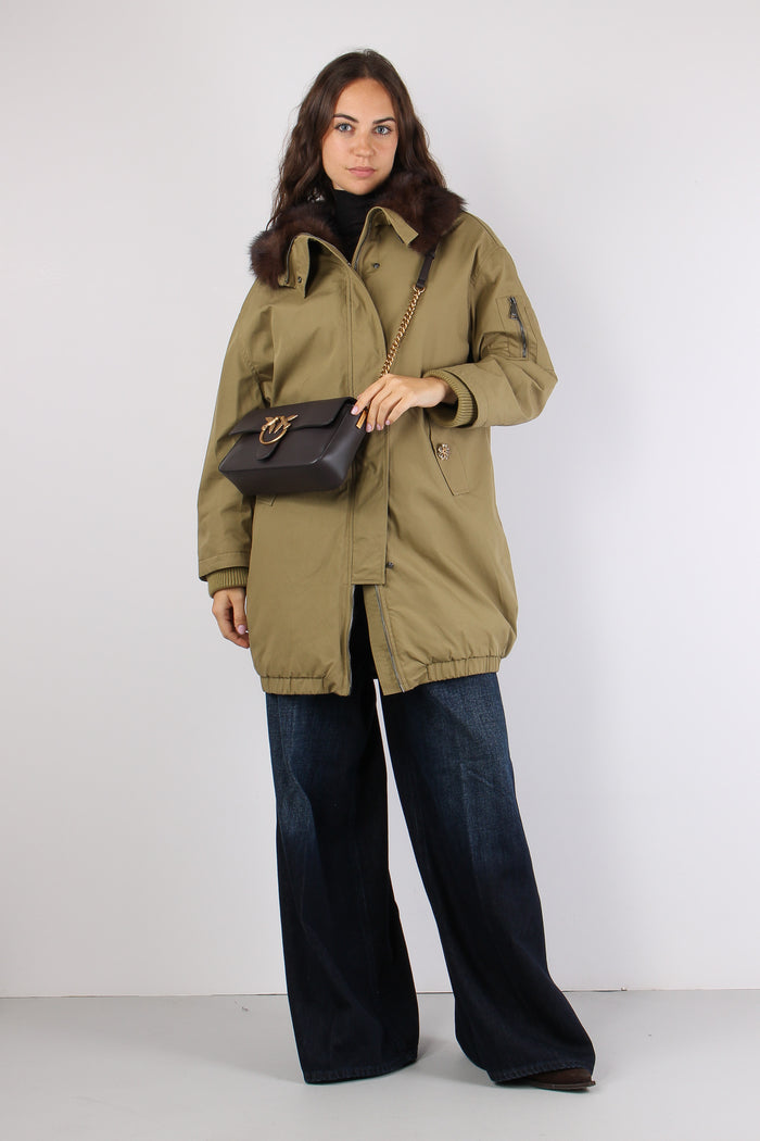 Moya Parka Over Collo Pelo Capulet