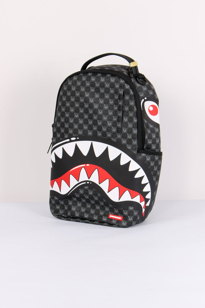 Backpack Shark In Paris Check Nero-2