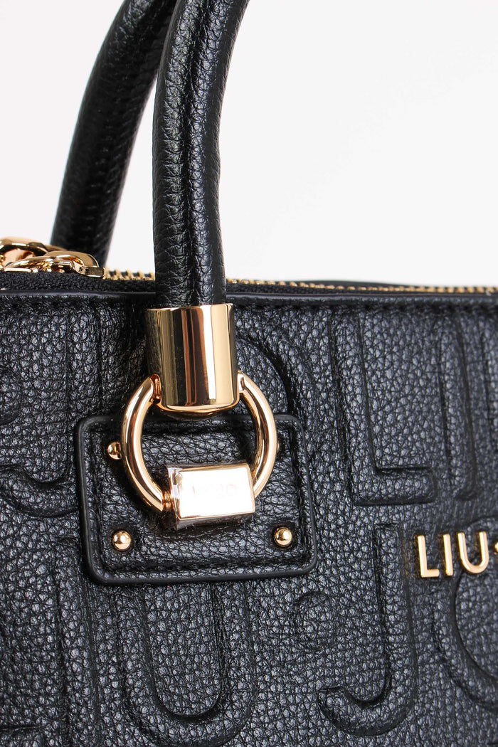 Shopping Piccola Logo 3d Nero-8