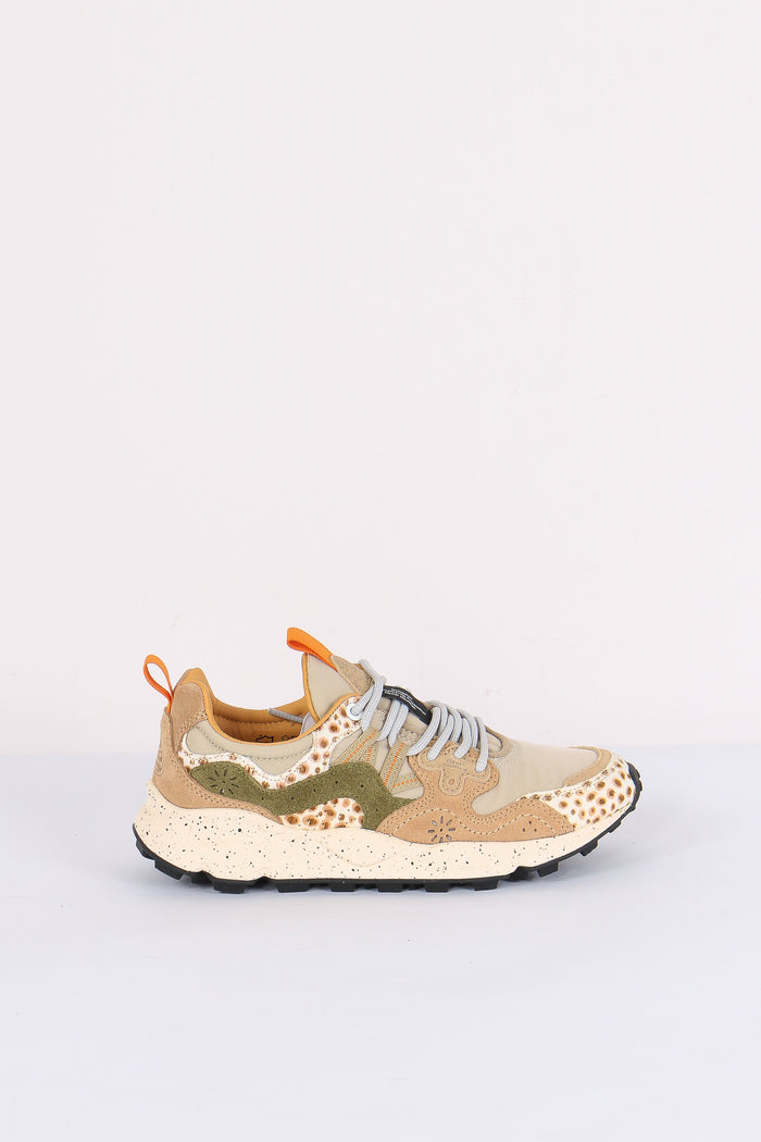 Sneakers Yamano  Cow Velour Beige/brown