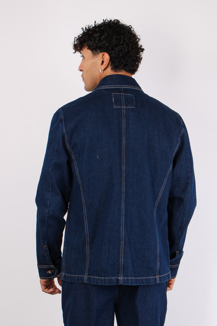 Giacca Over Denim Blu-6