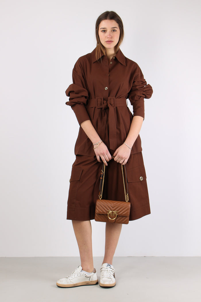 Patricia Bermuda Cotone Marrone-3