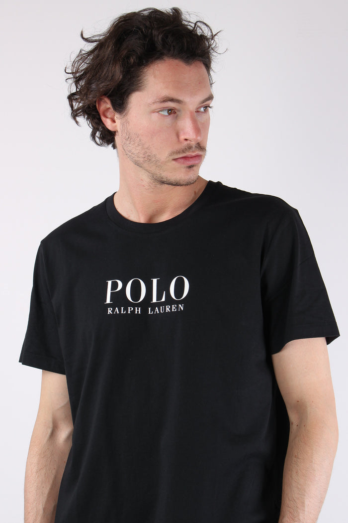 T-shirt Underwear Maxi Scritta Polo Black-3