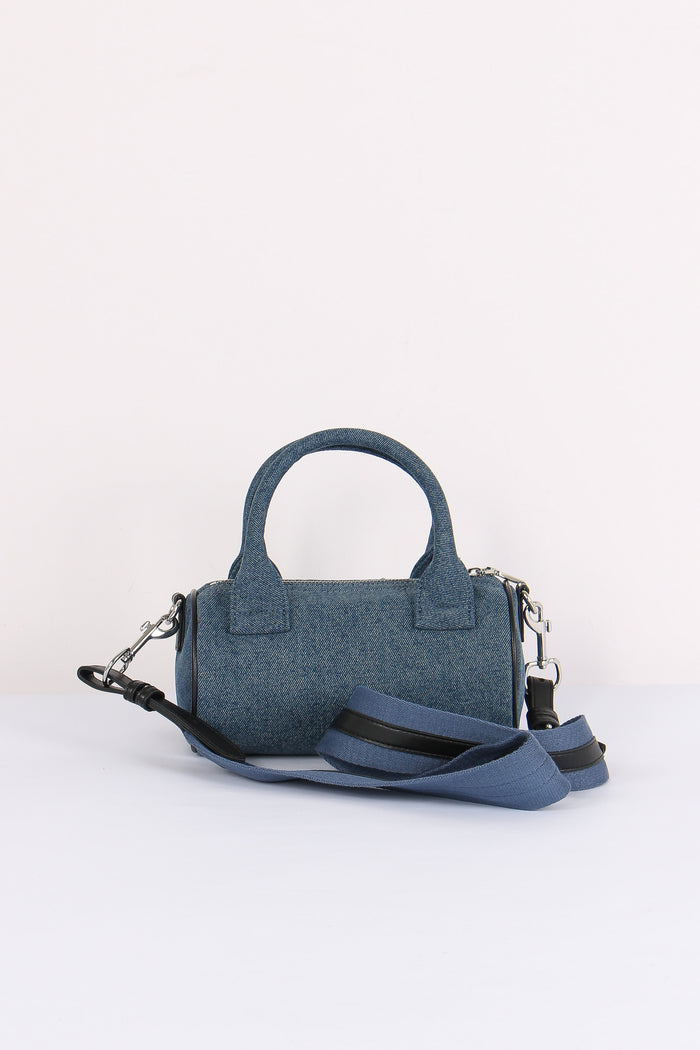 Bauletto Canvas Lettering Denim-3