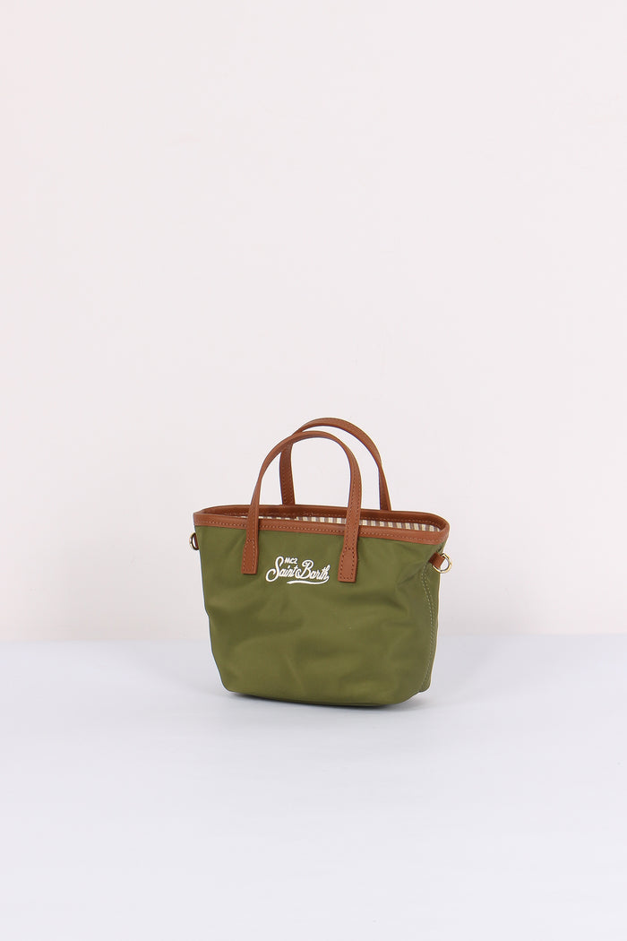 City Bag Mini Nylon Militare-2