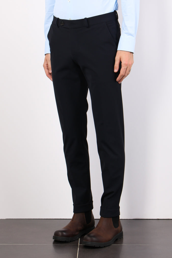 Pantalone Tecnico Risvolto Ing Blue/black-5