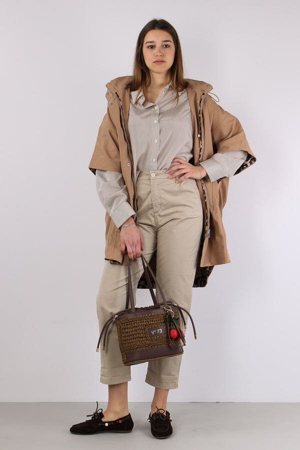 Chino Regular Elastico Dietro Sabbia