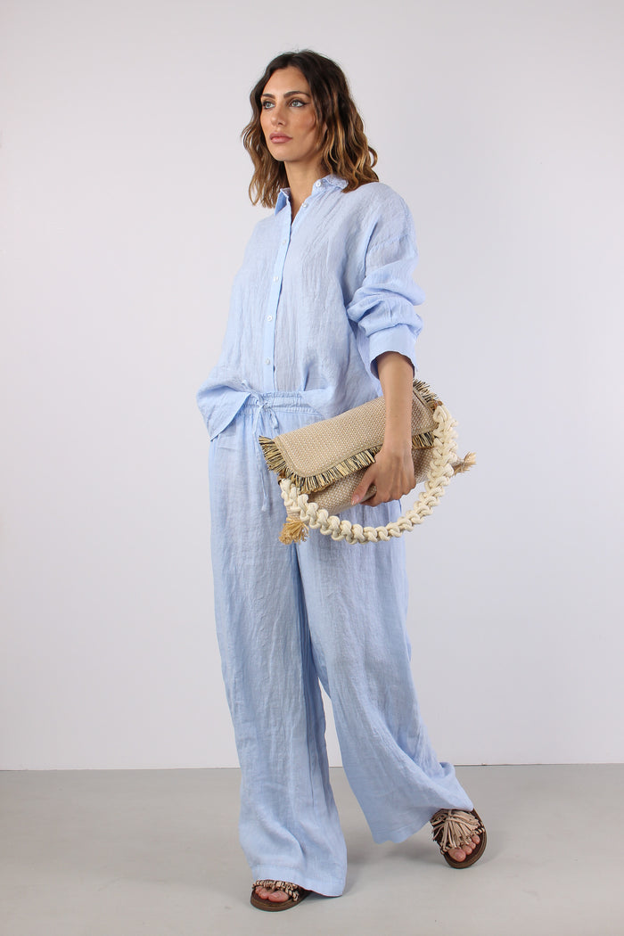 Pantalone Palazzo Lino Azzurro-5