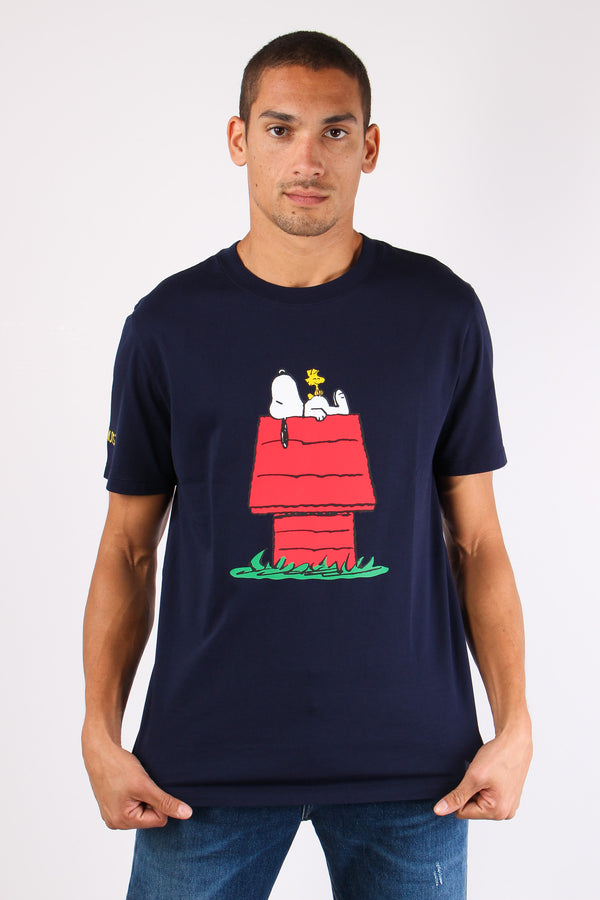 T-shirt Stampa Grande Navy Blue