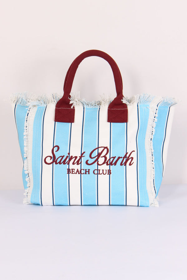 Vanity Canvas Righe Azzurro/rosso