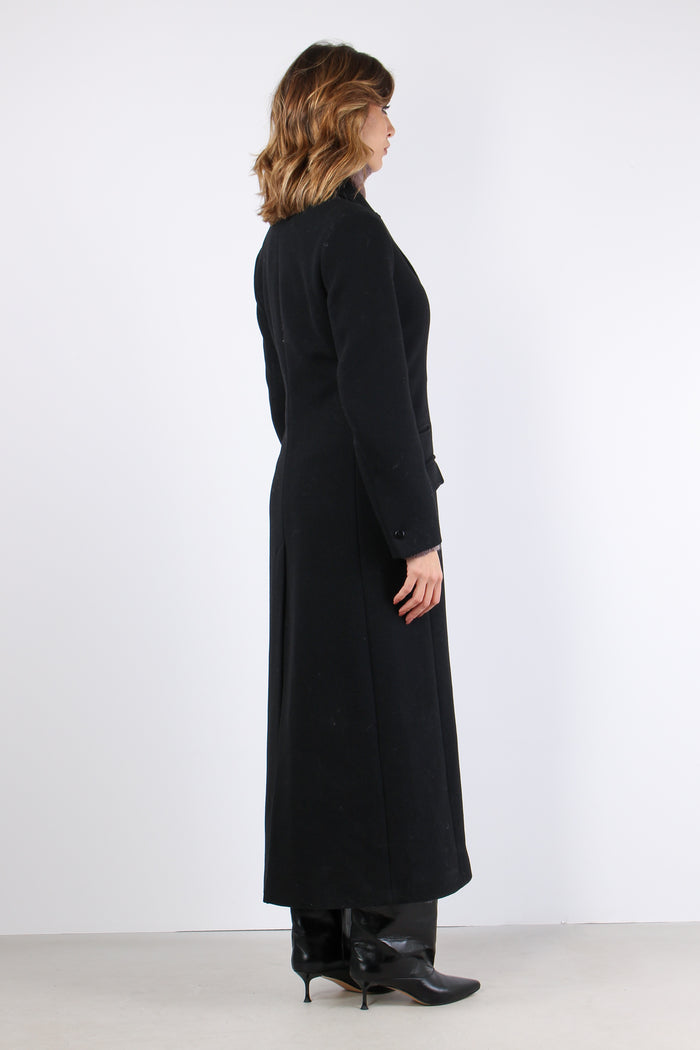 Cappotto Lungo Doppiopetto Black-7