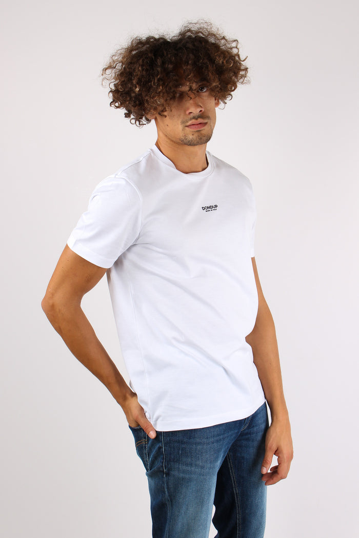 T-shirt Logo Centrale Bianco-5
