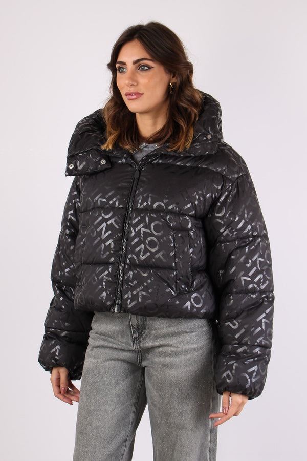 Infuso Piumino Logo Bottoni Ma Nero Limousine-2