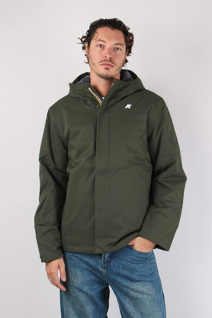 Giubbotto Corto Inserto Marmotta Green/b-blue-2