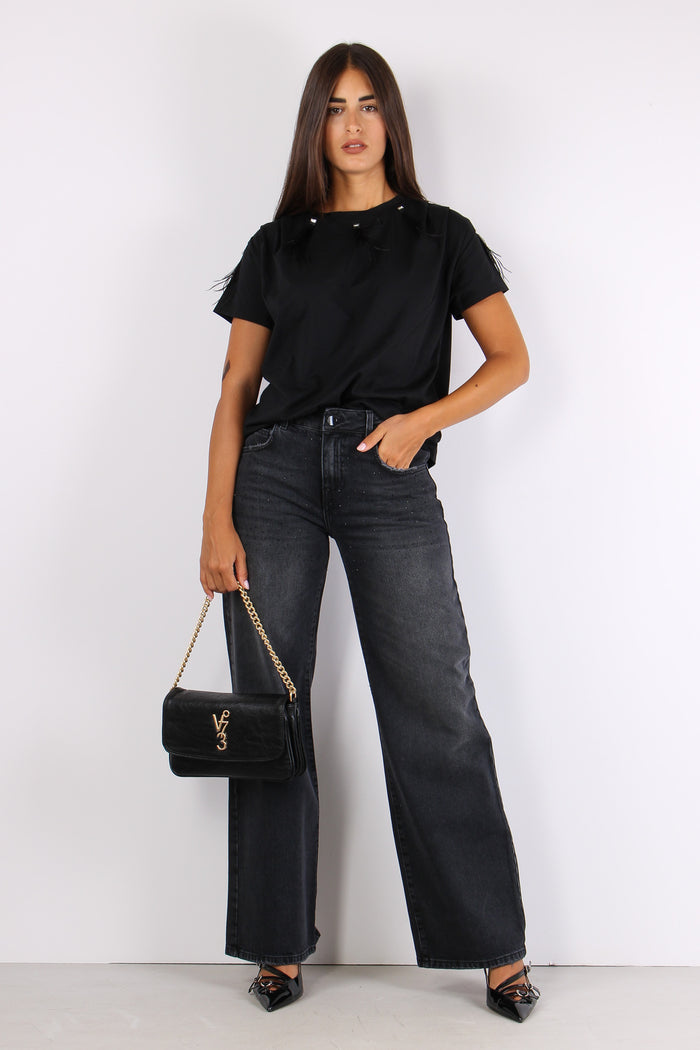 Plume T-shirt M/m Piume Black