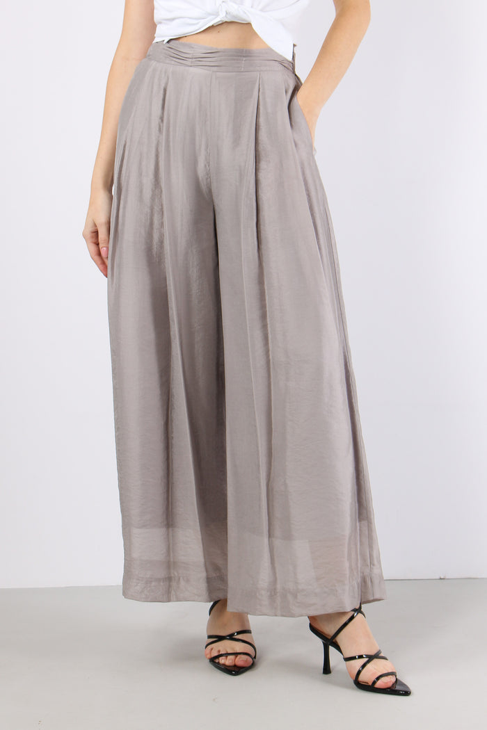 Pantalone Arriccio Vita Pences Fango-2