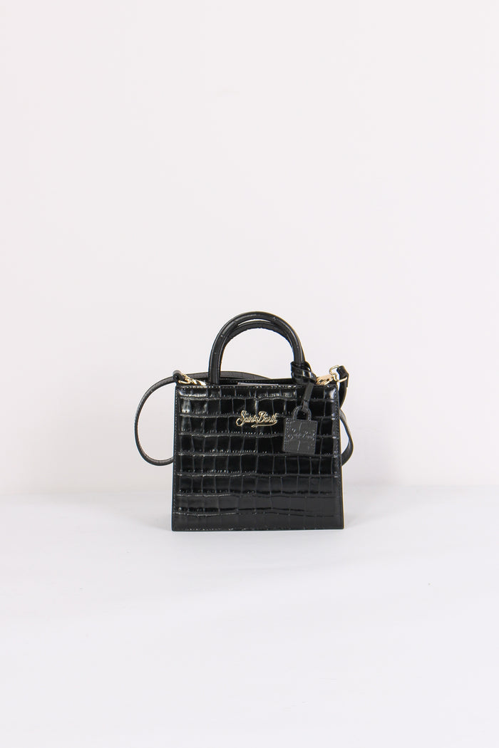 Shopping Mini Croco Nero