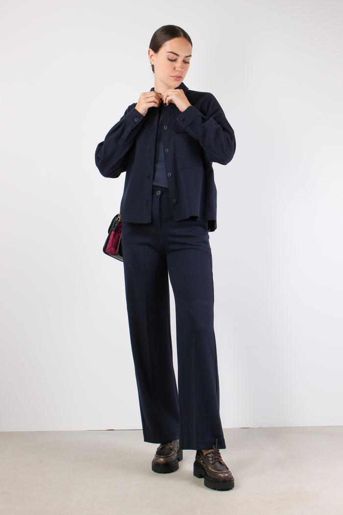 Nancy Camicia Pesante Jersey Blu