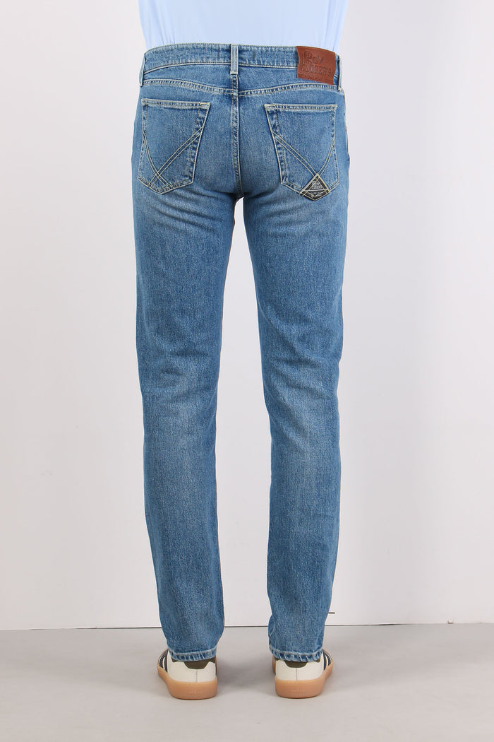 Denim Slim Fit Denim Chiaro-4