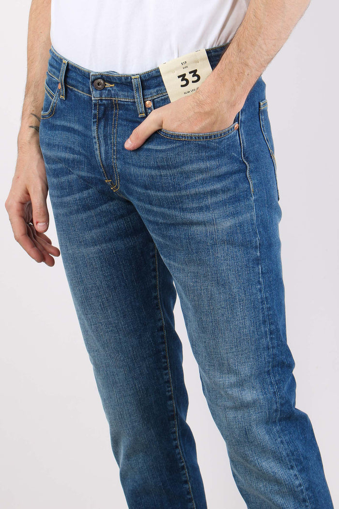 Denim Slim Fit Denim Medio-6