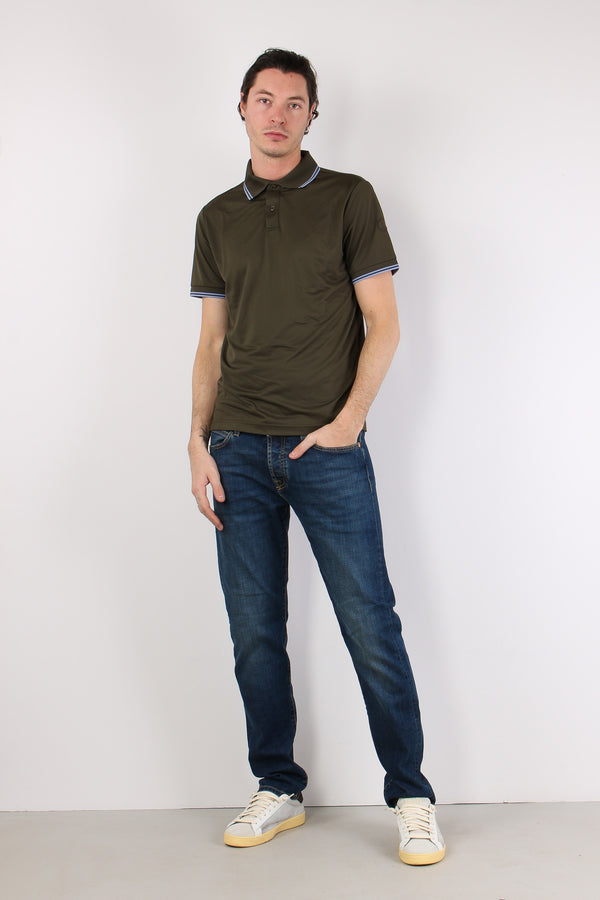 Hari Polo Collo Righe Snake Green