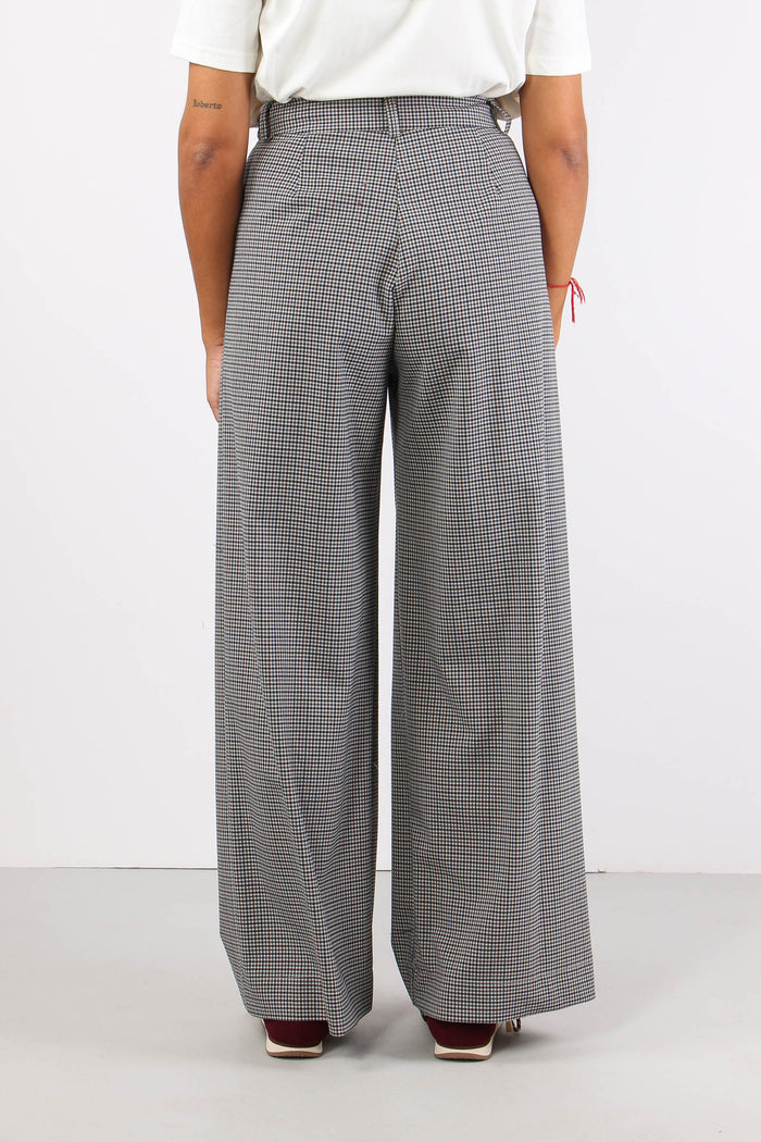 Pantalone Doppia Pences Micro Blu/bordeuax-4