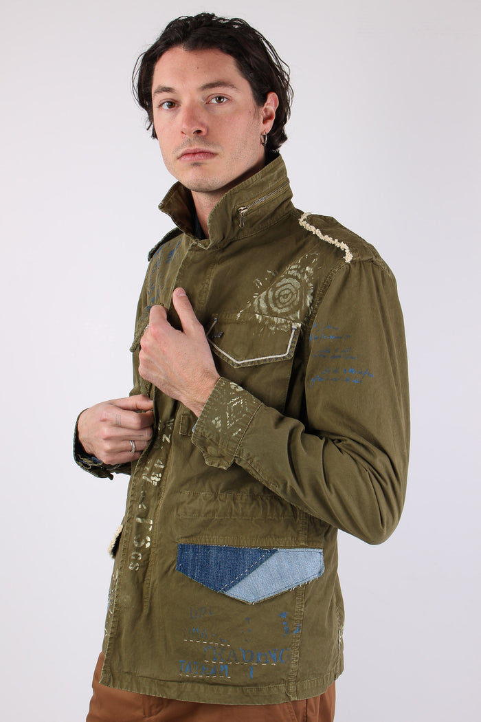 Field Jacket Ricamo Impunture Duna-7