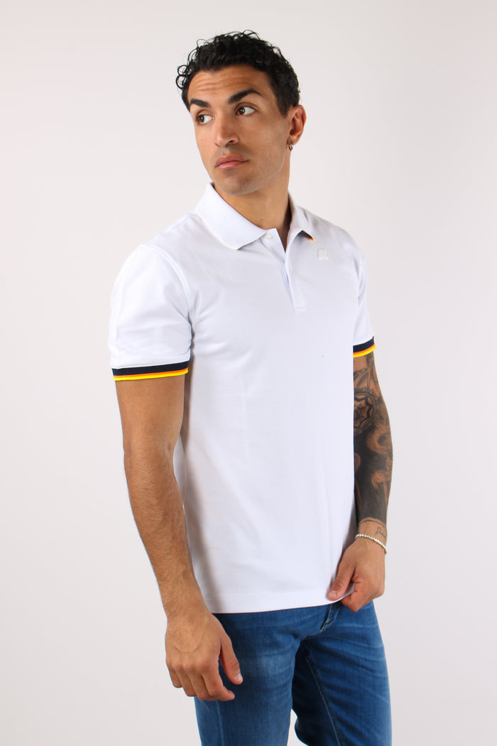 Polo Collo Contrasto White-3