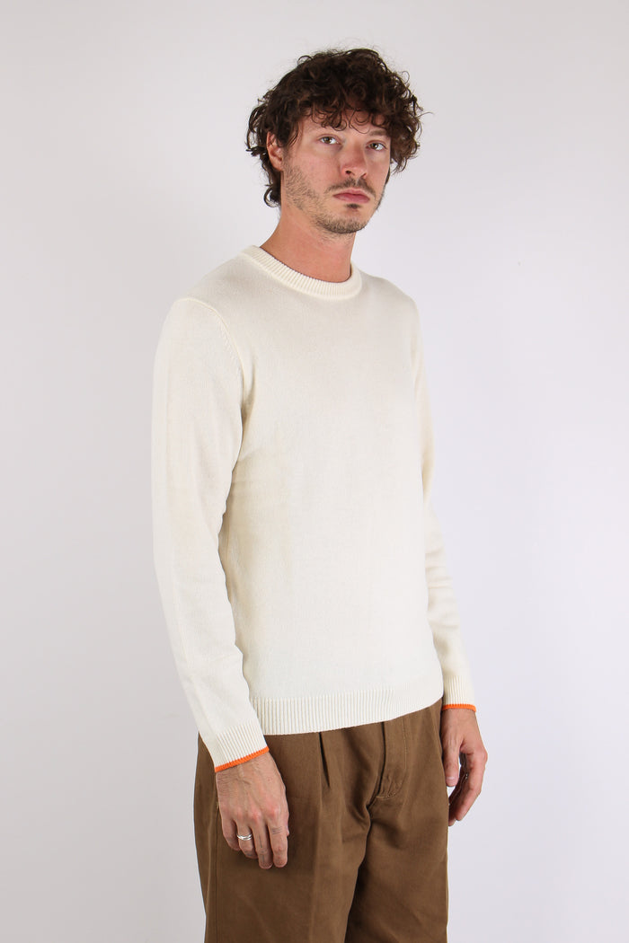 Maglia Lana Logo Bianco-6
