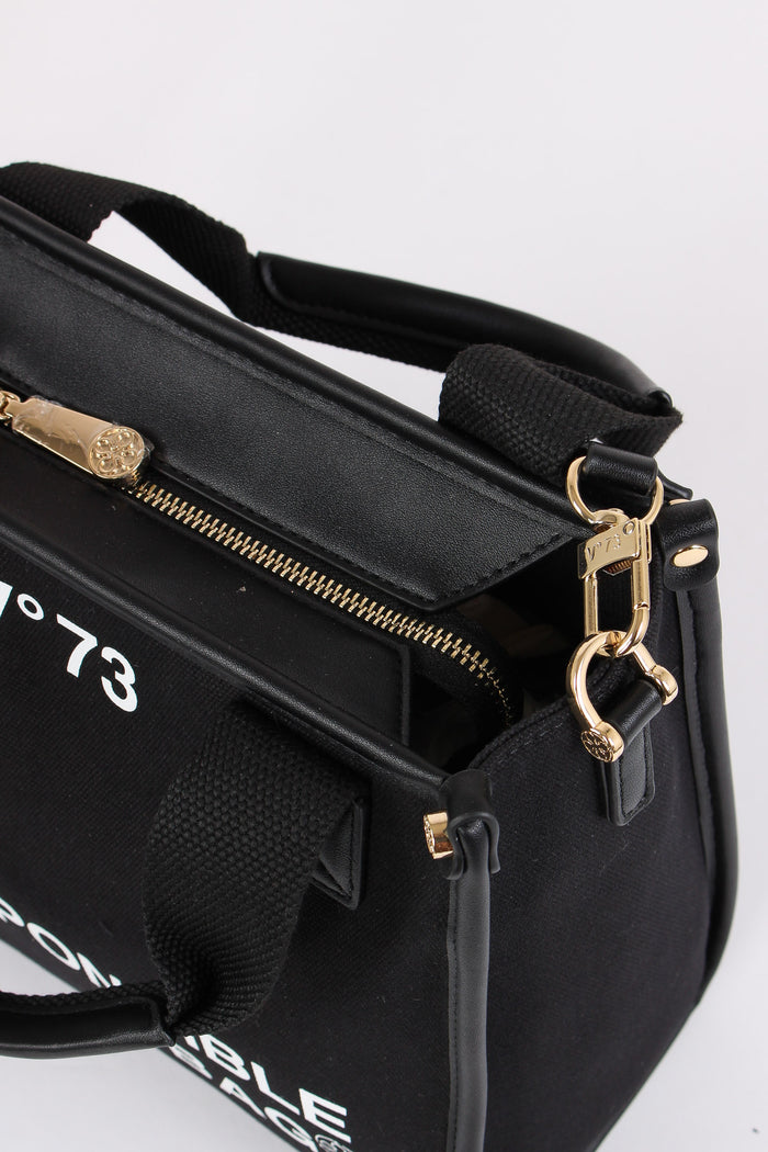 Responsability Bis Mini Tote Nero-4