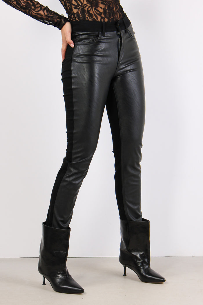 Denim Ideal Bimateriale Ecopel Nero-7