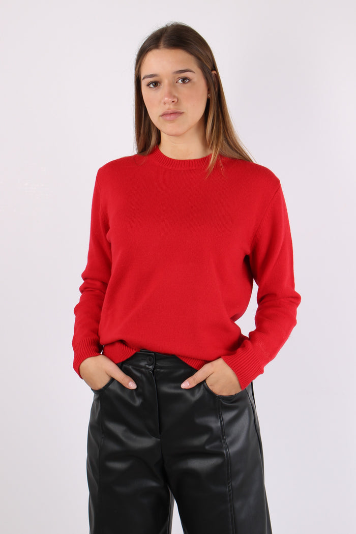 Girocollo Logo Collo Rosso-2