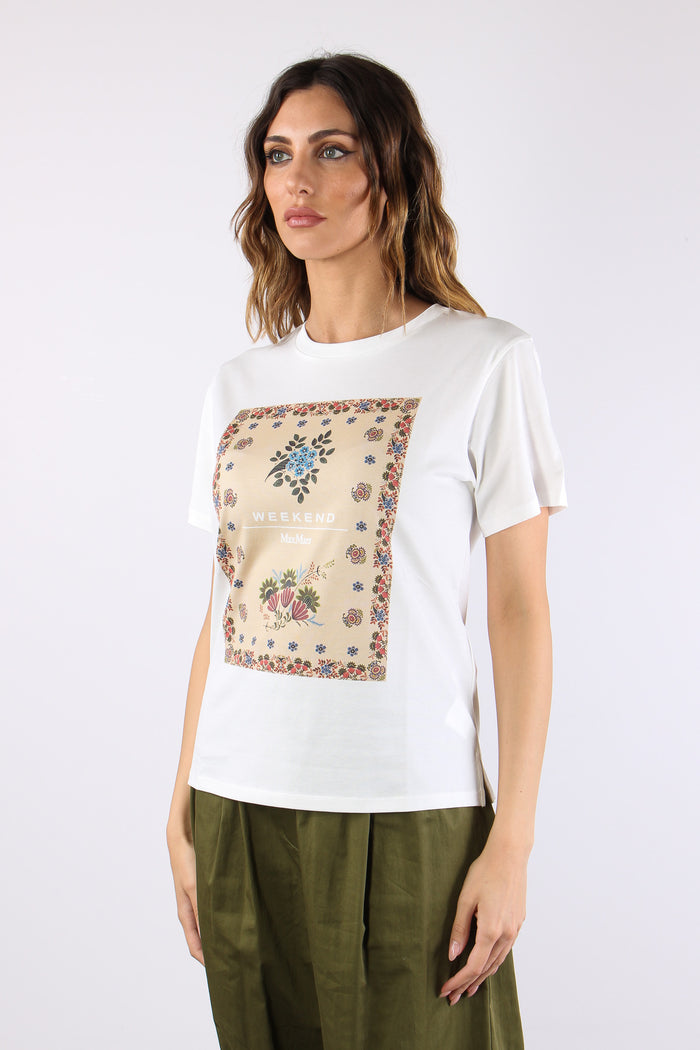 Pantera T-shirt Stampa Off White-3
