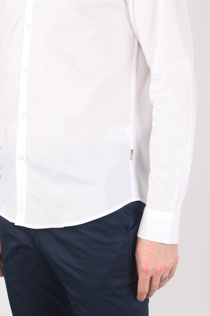 Camicia Basica Cotone White-7