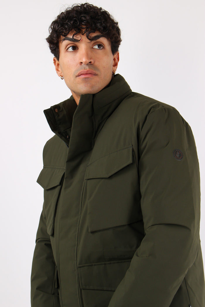 Jannik Field Jacket Tessuto Te Land Green-7