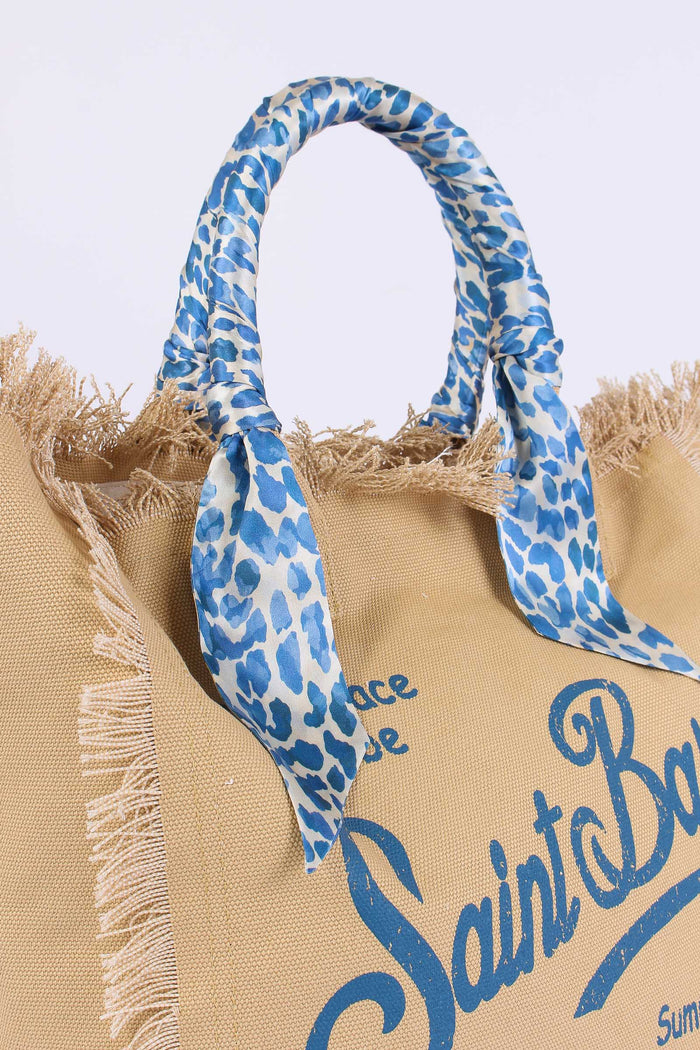Vanity Foulard Beige/blu-9