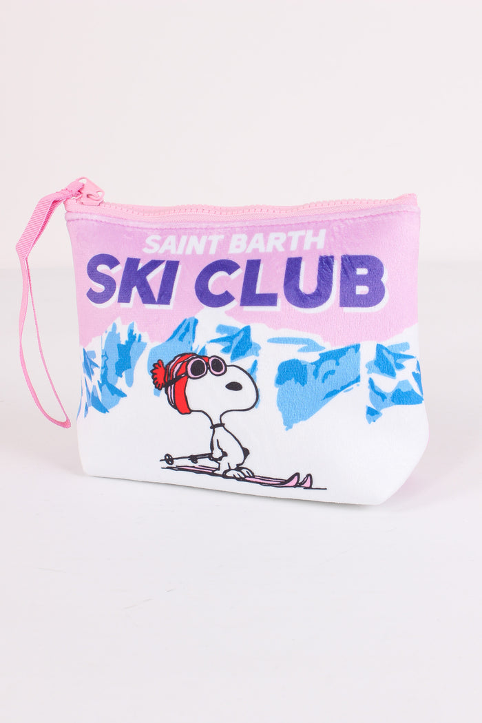 Pochette Snoopy Ski Club Bianco/rosa-4