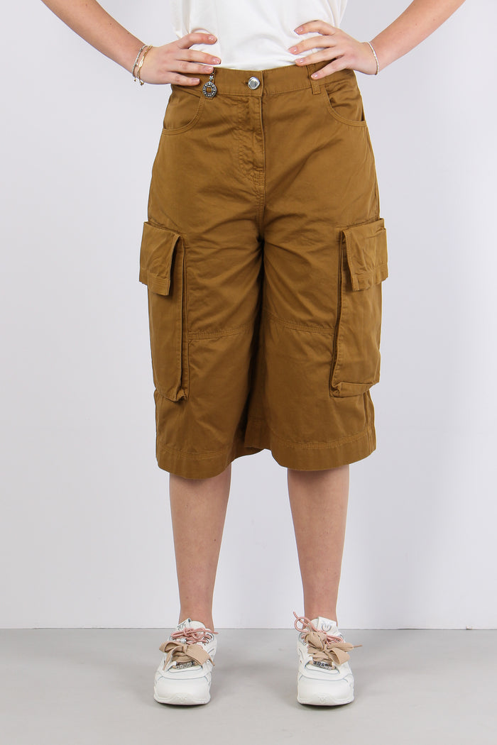 Albareto Bermuda Gabardina Bronzo-6