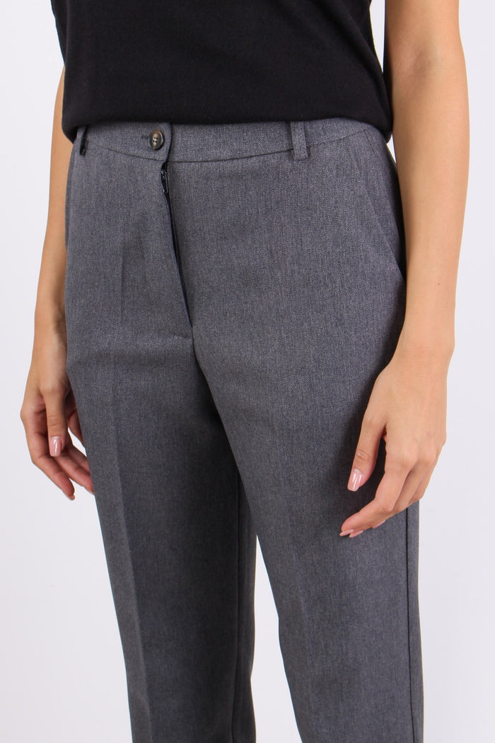 Pantalone Dritto Mano Lana Antracite-7