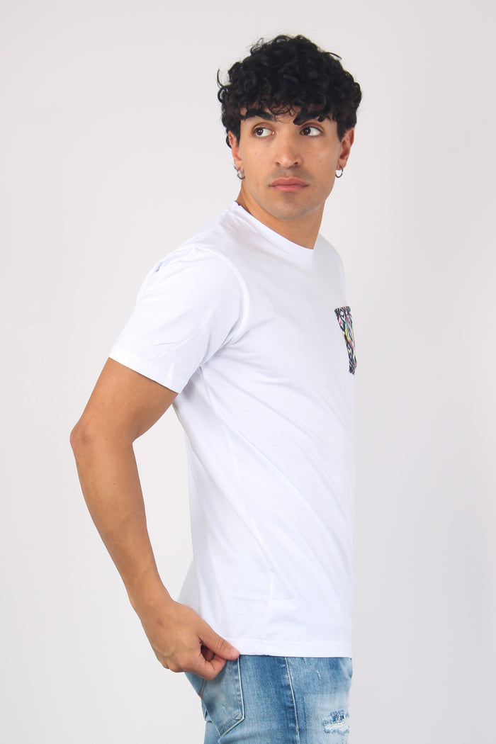 T-shirt Taschino Disegno Astra Bianco-5