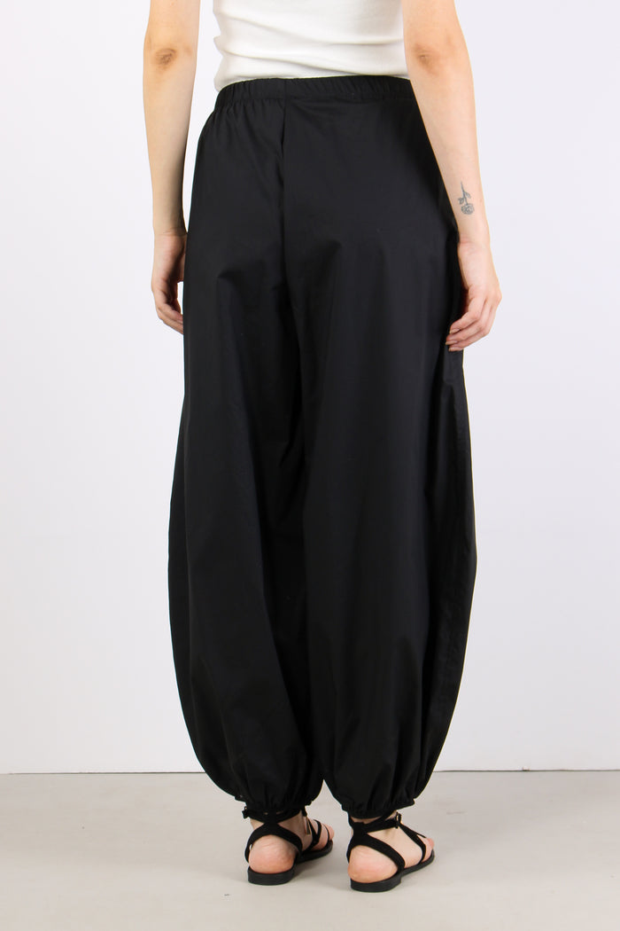 Pantalone Popeline Elastico Fo Nero-7