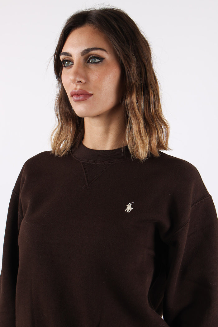 Felpa Logo Pile Circuit Brown-7