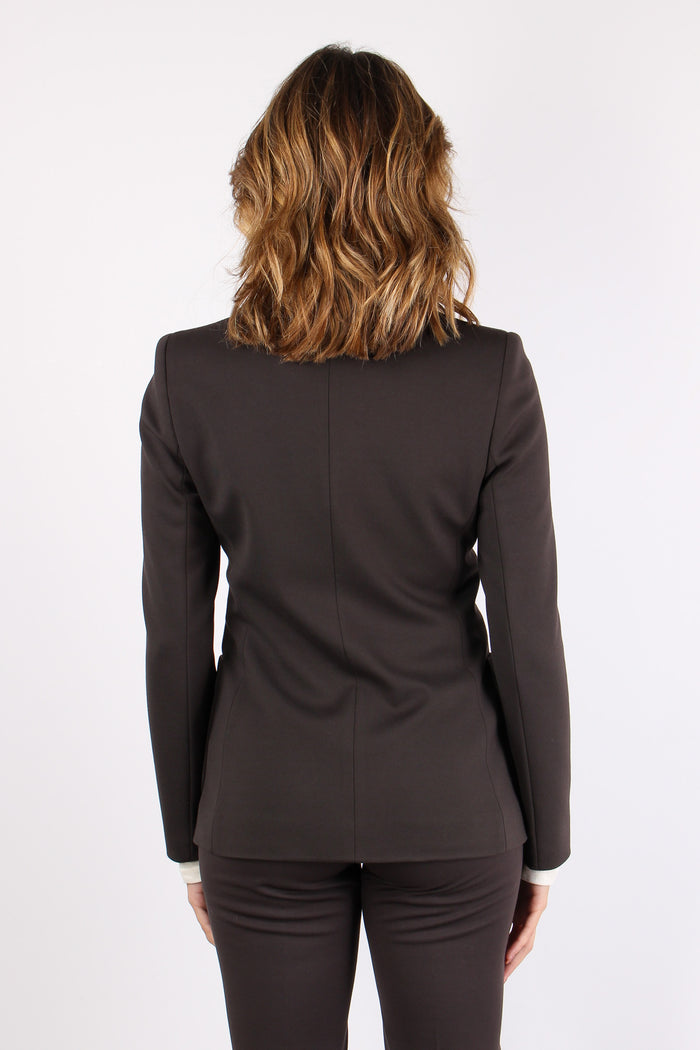 Giacca Monopetto Punto Milano Marrone-4