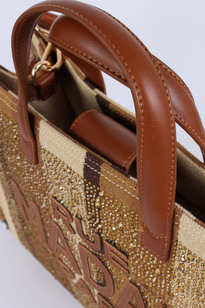 Shopping Strass Stripes Brown-5